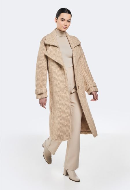 Two Toned Intricate Coat