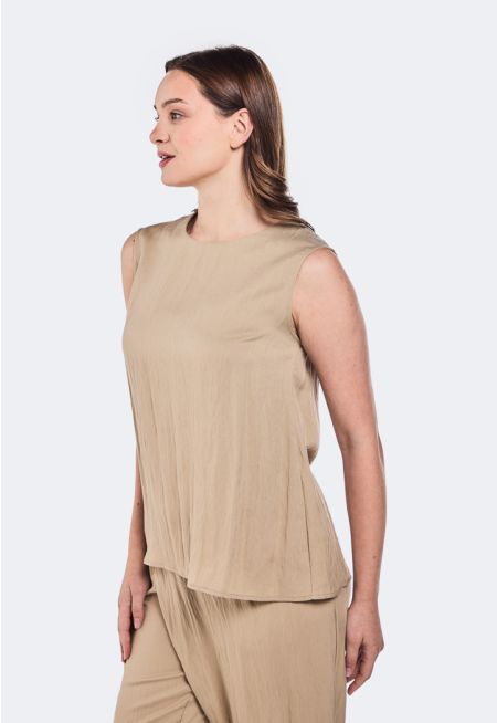 Solid Sleeveless Top