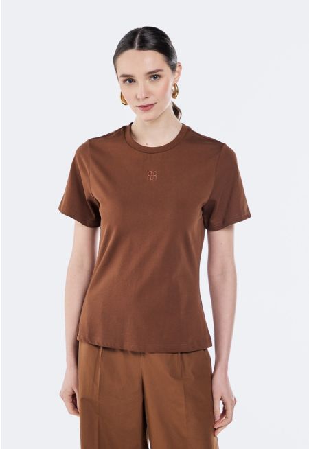 Embroidered Monogram T-Shirt