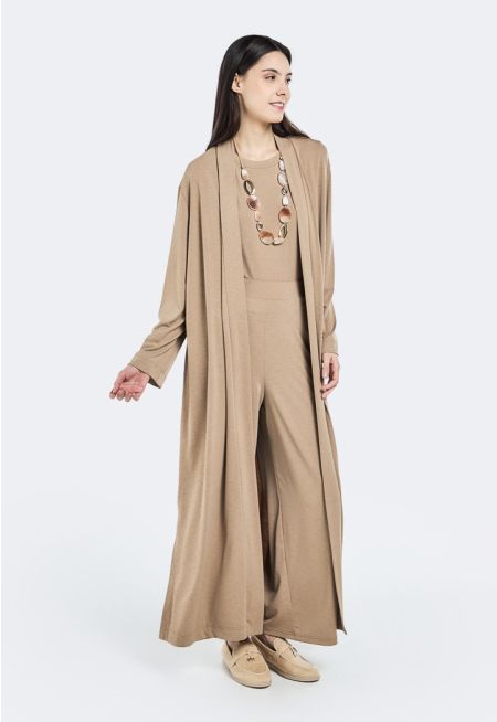 Solid Side Slit Abaya