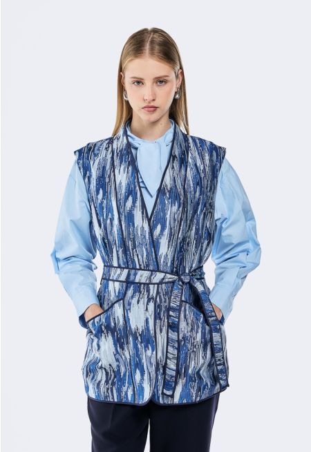 Textured Jacquard Vest