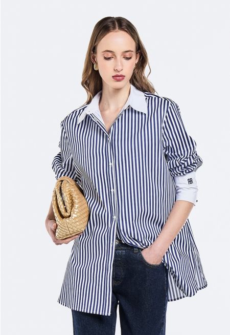Contrast Striped Shirt