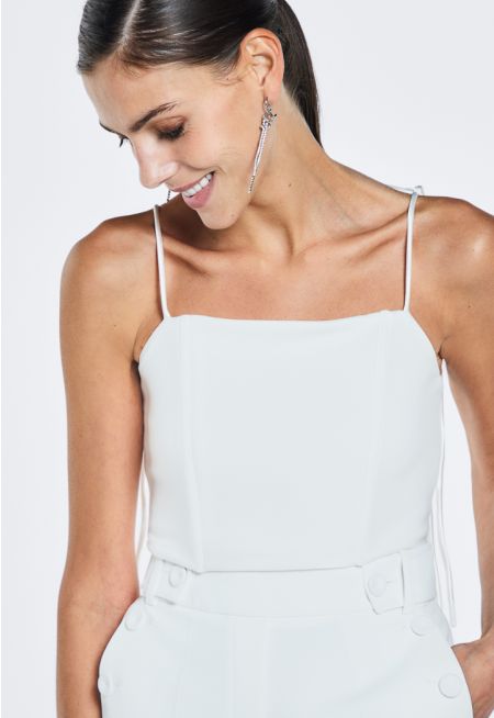 Tie Strap Cropped Top