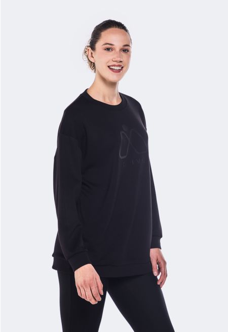 Embossed Rubber Print Sweatshirt