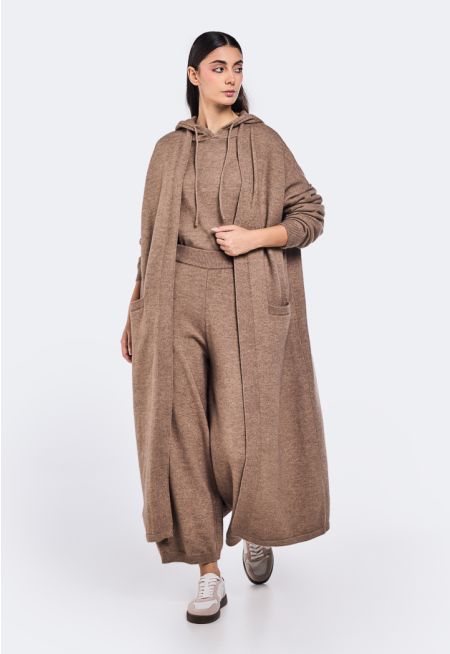 Knitted Drop Shoulder Cardigan