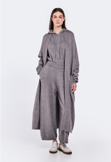 Knitted Drop Shoulder Cardigan