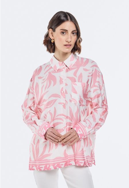 Printed Crinkled Shirt