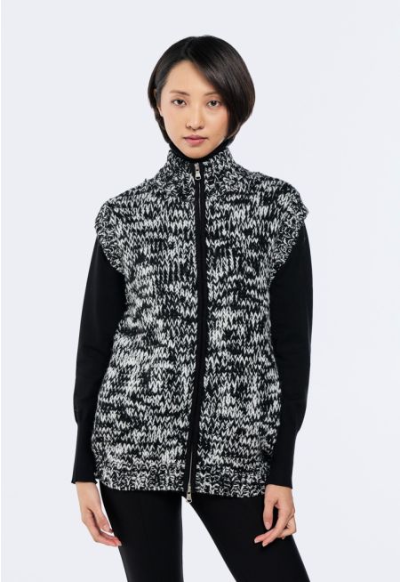 Zip-Up Sweater Vest