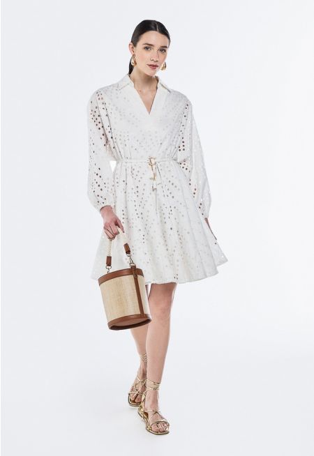 Schiffli Embroidered Dress