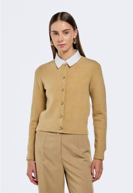 Solid Knitted Cardigan