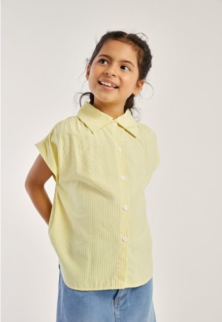 Sleeveless Striped Shirt