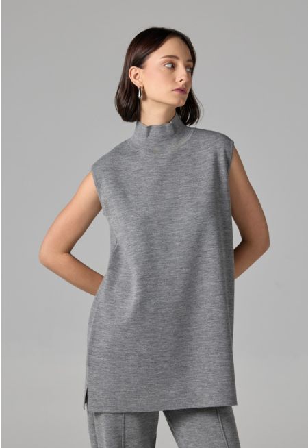 Basic Sleeveless Knitted Top