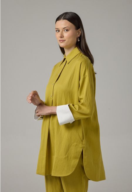 Long Sleeve Solid Blouse