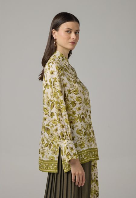 Floral Printed Long Sleeve Shirt 