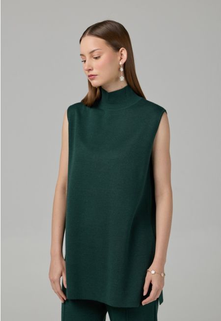 Basic Sleeveless Knitted Top