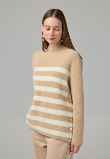 Contrast Striped Blouse