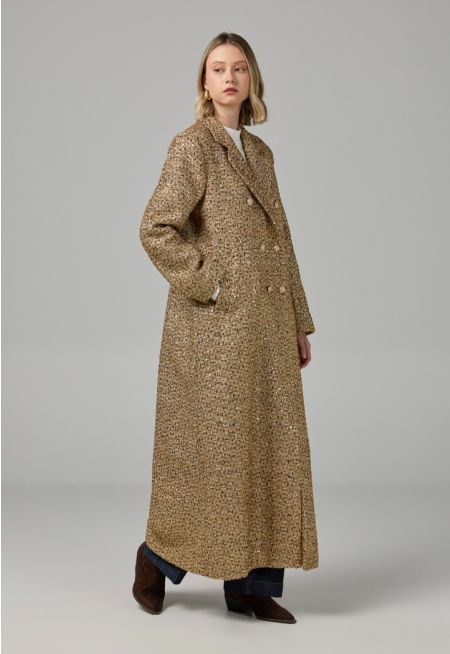 Lurex Sequin Embellished Coat