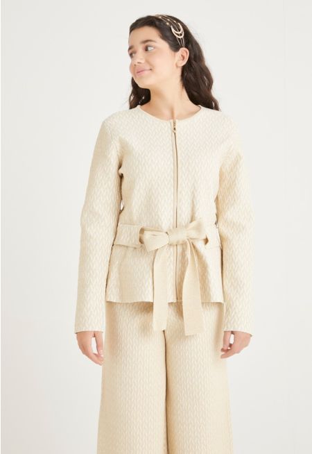 Lurex Zigzag Jacket