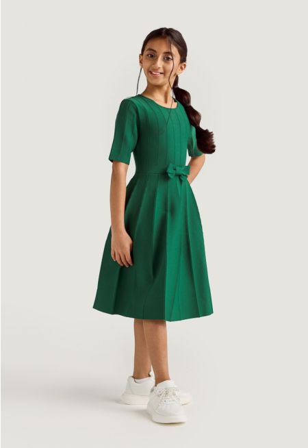 Solid Knitted Elastic Dress