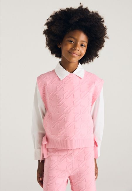 Tie Sides Knitted Vest