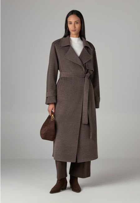 Notched Lapel Hand Made Coat