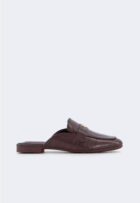 Solid Textured Mules