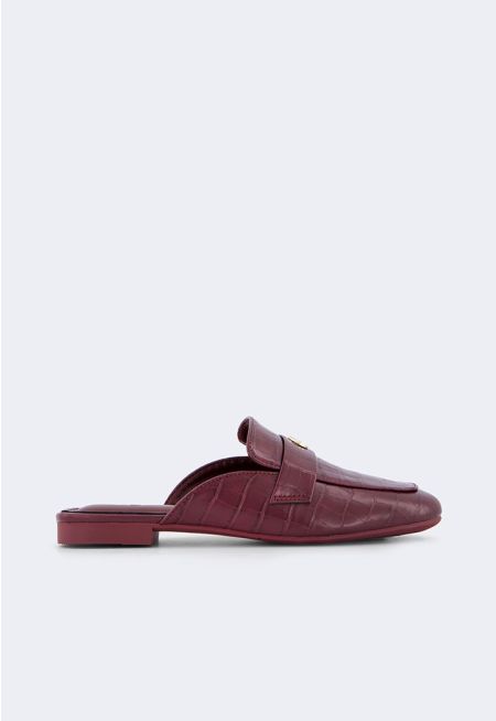 Solid Textured Mules