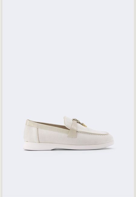 PU Leather Detailed Loafers