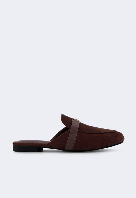 Classic Suede Flat Mules