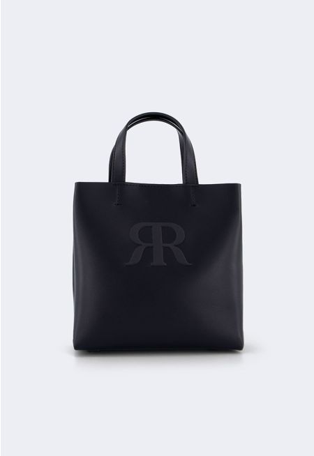 Top Handle Embossed Handbag