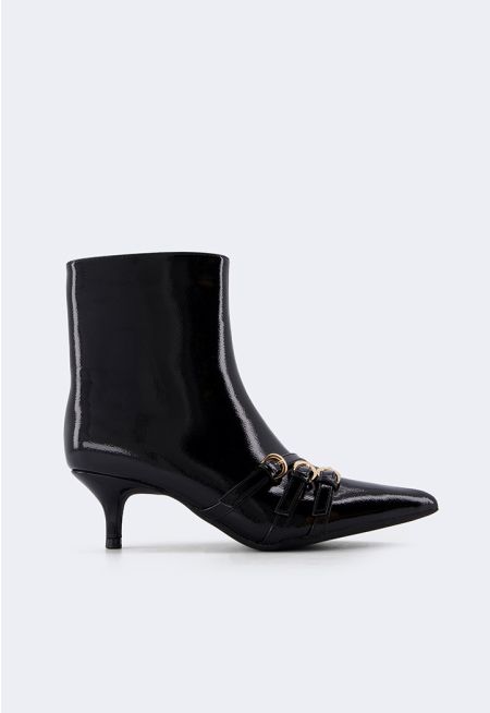 Pointed Toe Heeled Boots