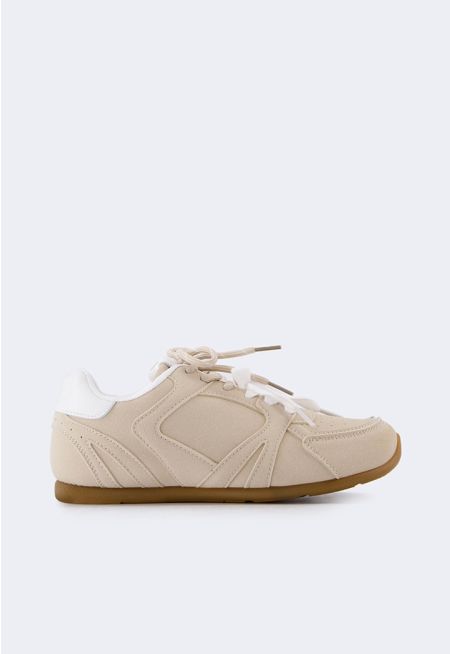 Solid Embroidered Sneakers