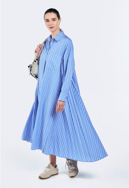 Striped Tent Shirt Dress