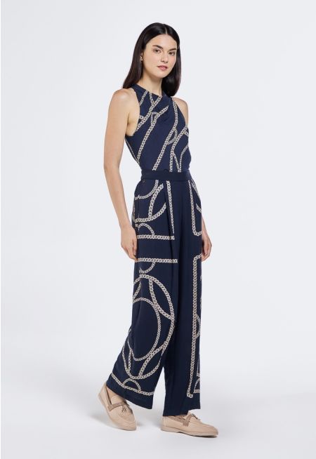 Chain Print Trousers