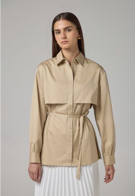 Long Sleeve Overlay Shirt