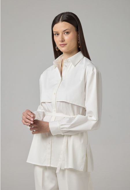 Long Sleeve Overlay Shirt