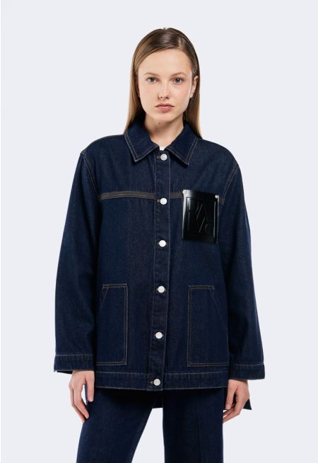 High- Low Denim Jacket