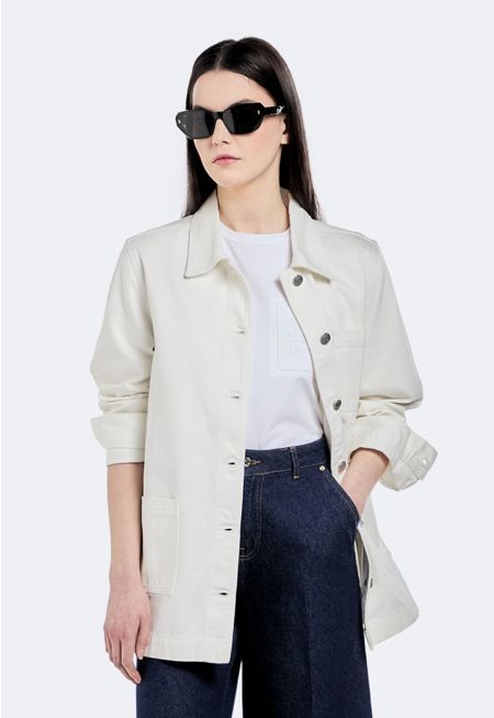 Multi-Pocket Denim Jacket