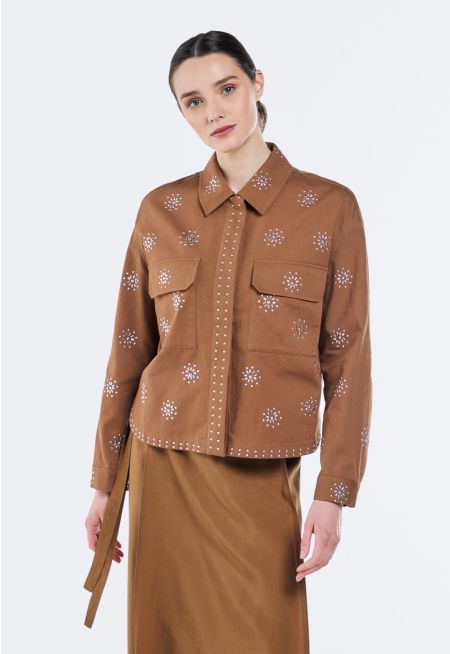 Stud Embellished Jacket