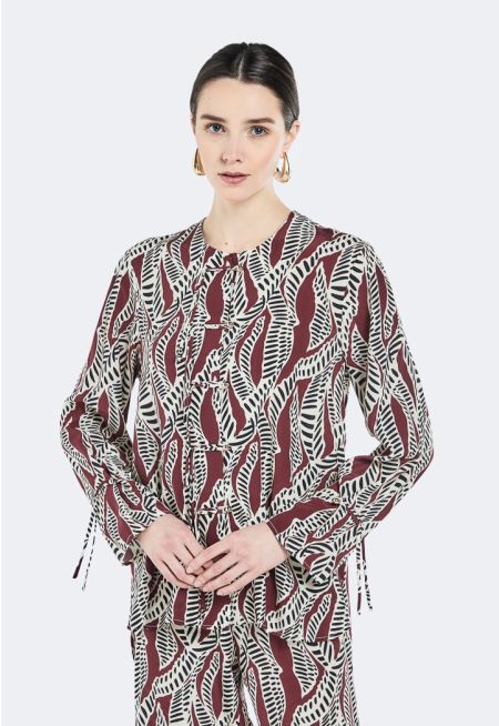Printed High Low Shirt