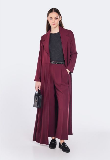 Solid Wide Leg Trousers
