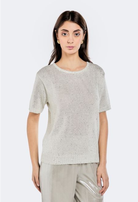 Knitted Lurex Top