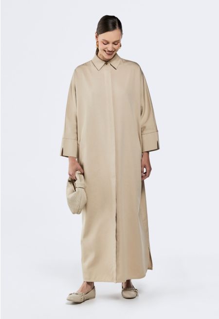 Kimono Sleeve Shirt Dress