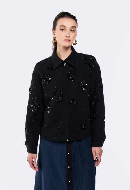 Bead And Sequin Embellished Jacket