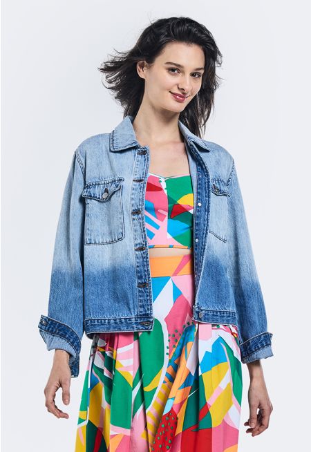 Ombre Denim Jacket