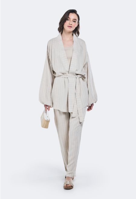 Striped Linen Trousers