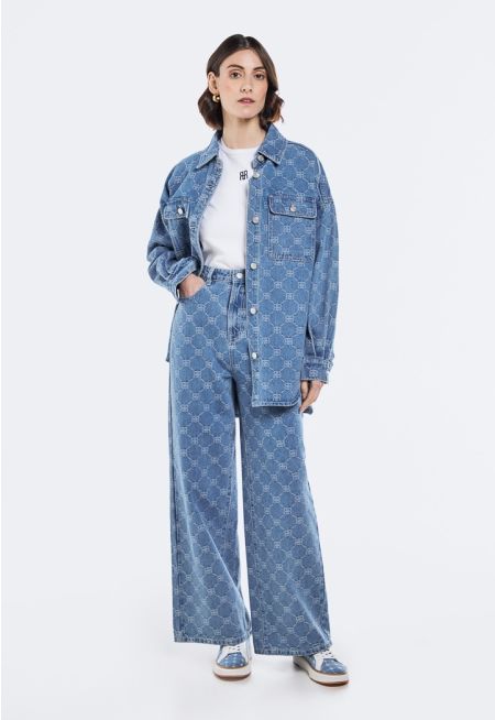 Monogram Jacquard Jeans