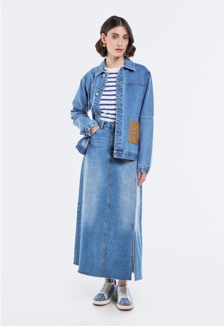 A-Line Denim Skirt