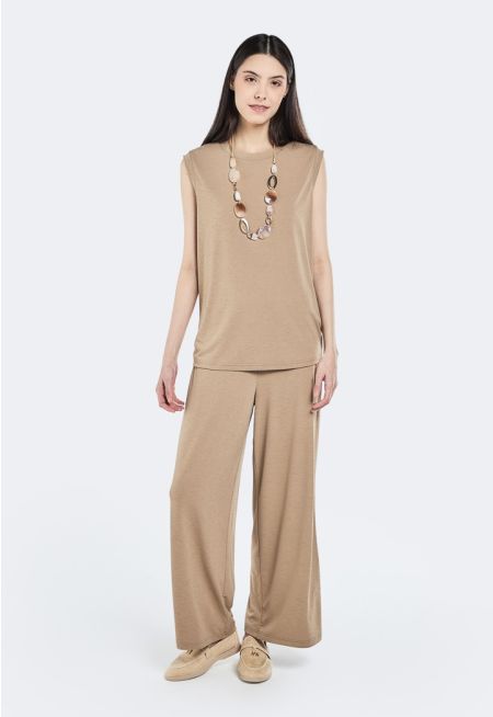 Straight Cut Solid Trousers