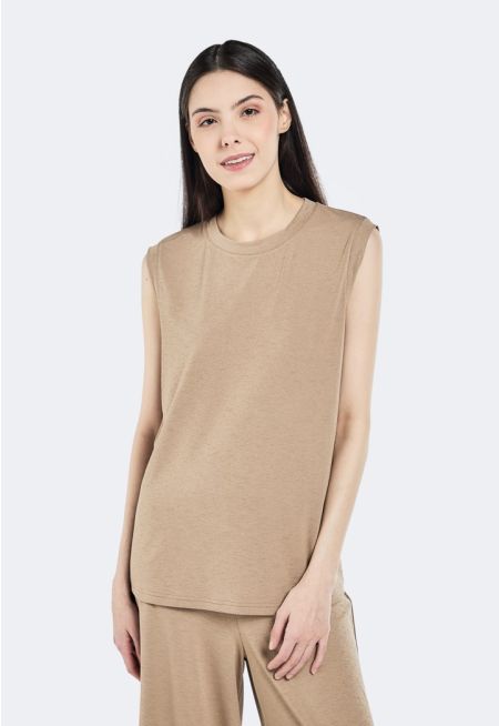 Solid Sleeveless Top